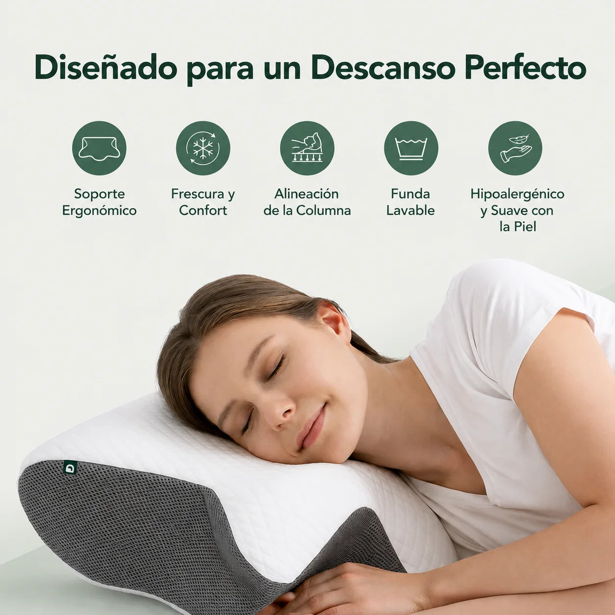 Almohada Cervical Wildvek™ – Alivio Inmediato